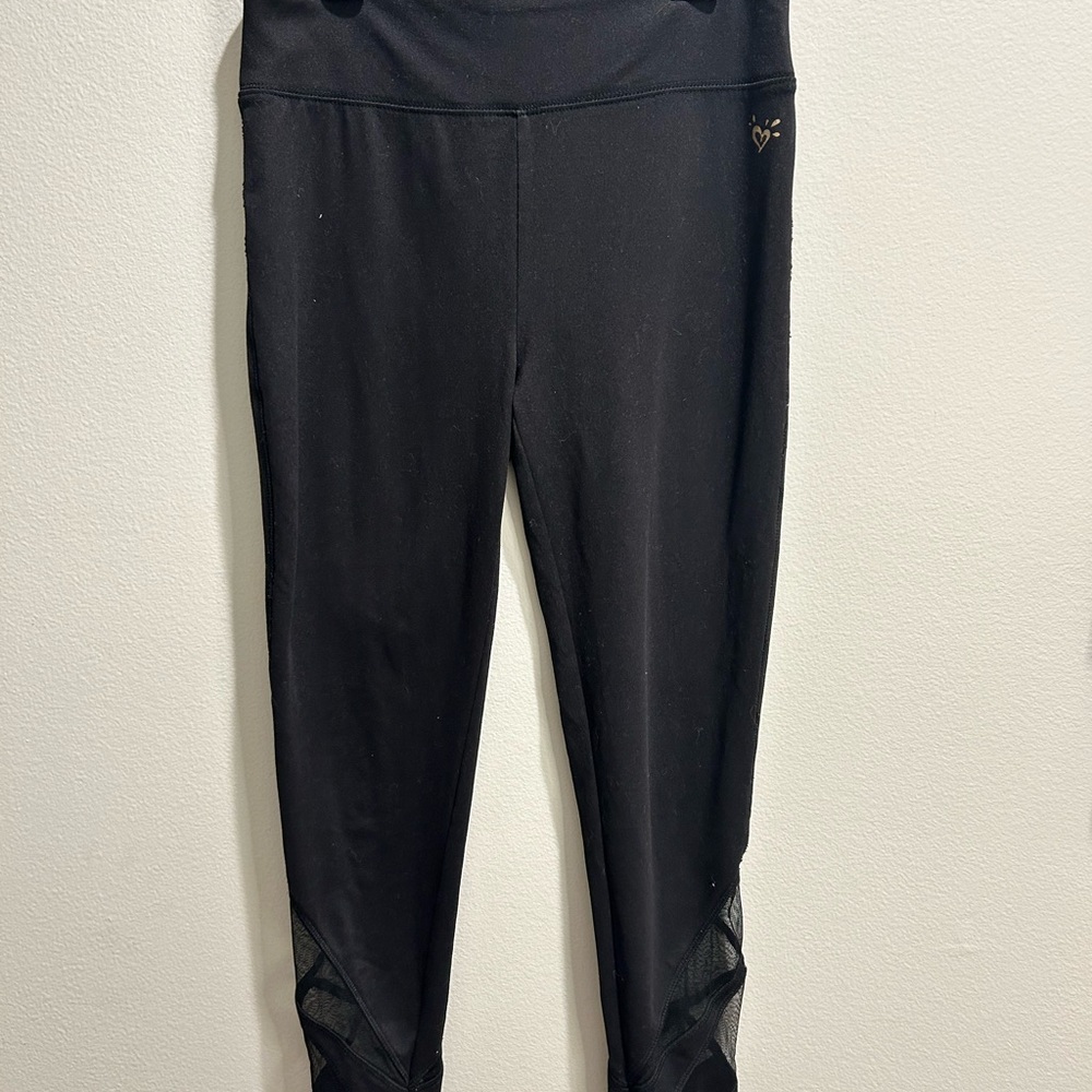 Justice Black Leggings With Elastic Waistband